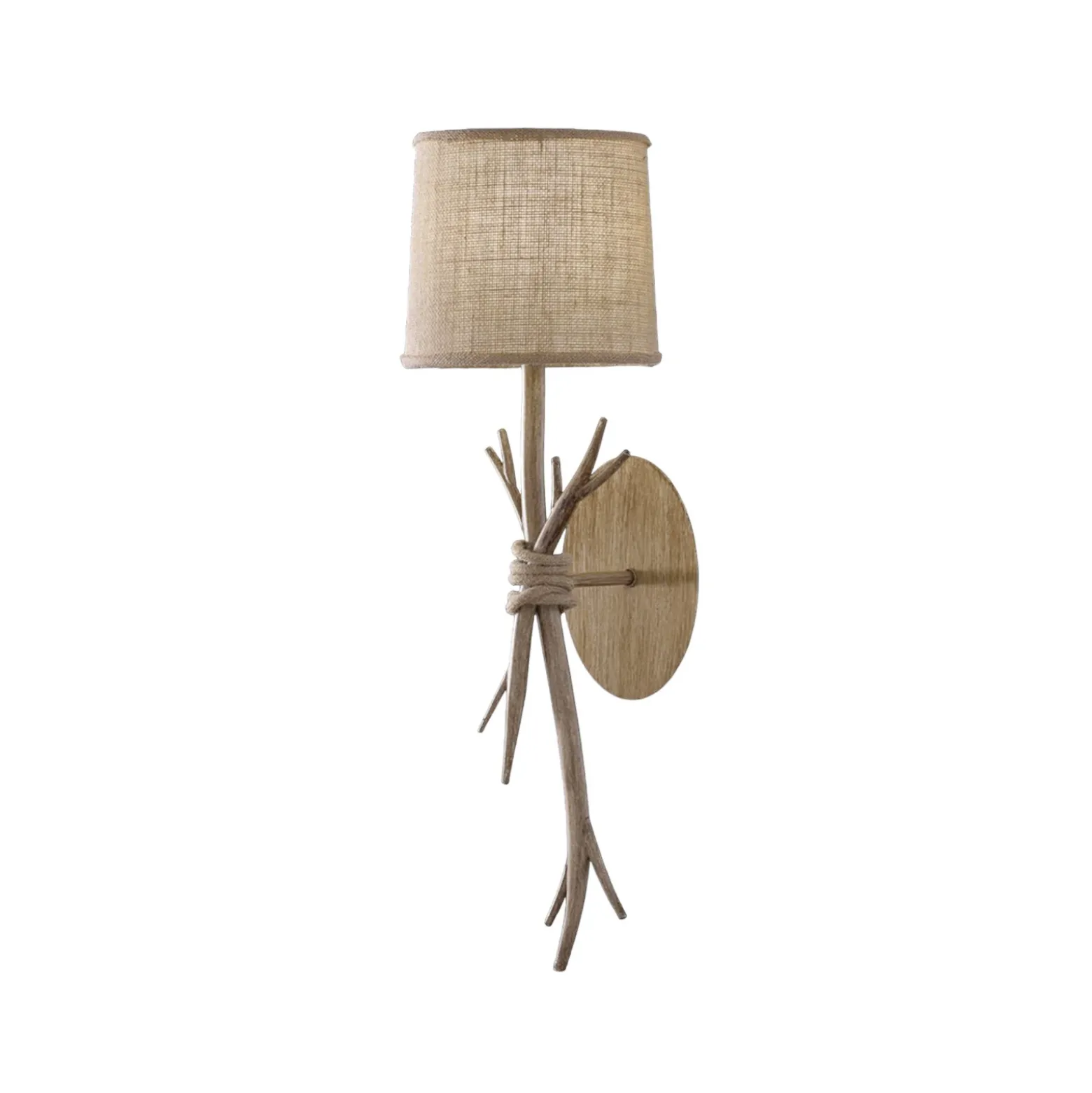 Aplique de pared Sabina con pantalla textil