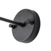 Aplique de pared Saglam, negro/dorado, cónica, altura 20 cm, E27