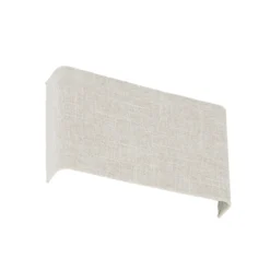 Aplique de pared Santana B, color crema, textil, ancho 25 cm, G9