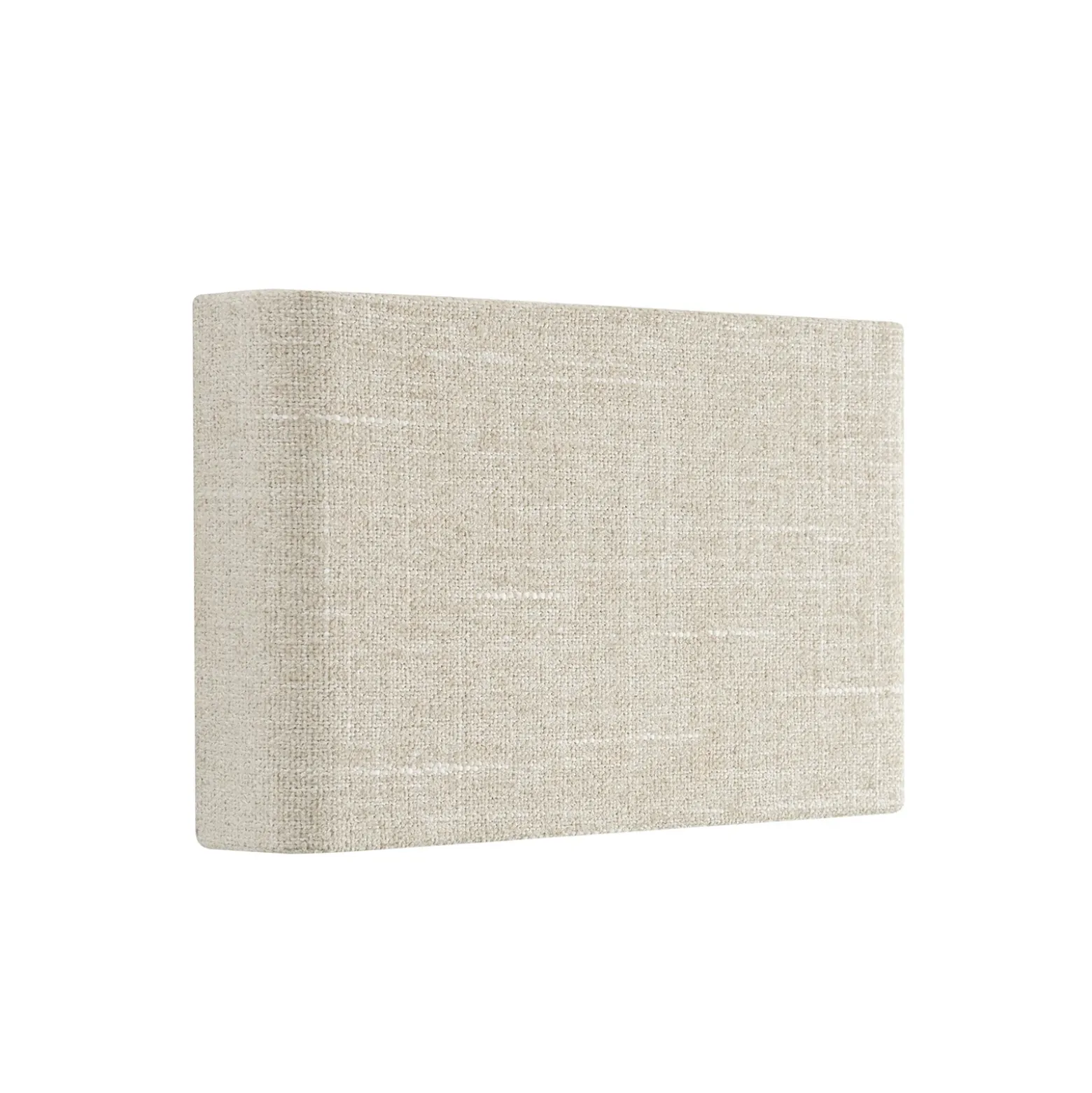 Aplique de pared Santana B, color crema, textil, ancho 25 cm, G9
