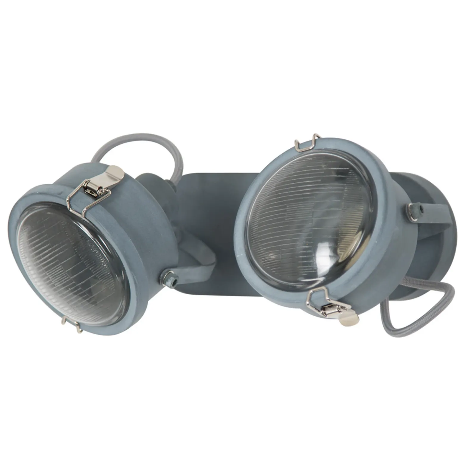 Aplique de pared Satellite de 2 luces en gris