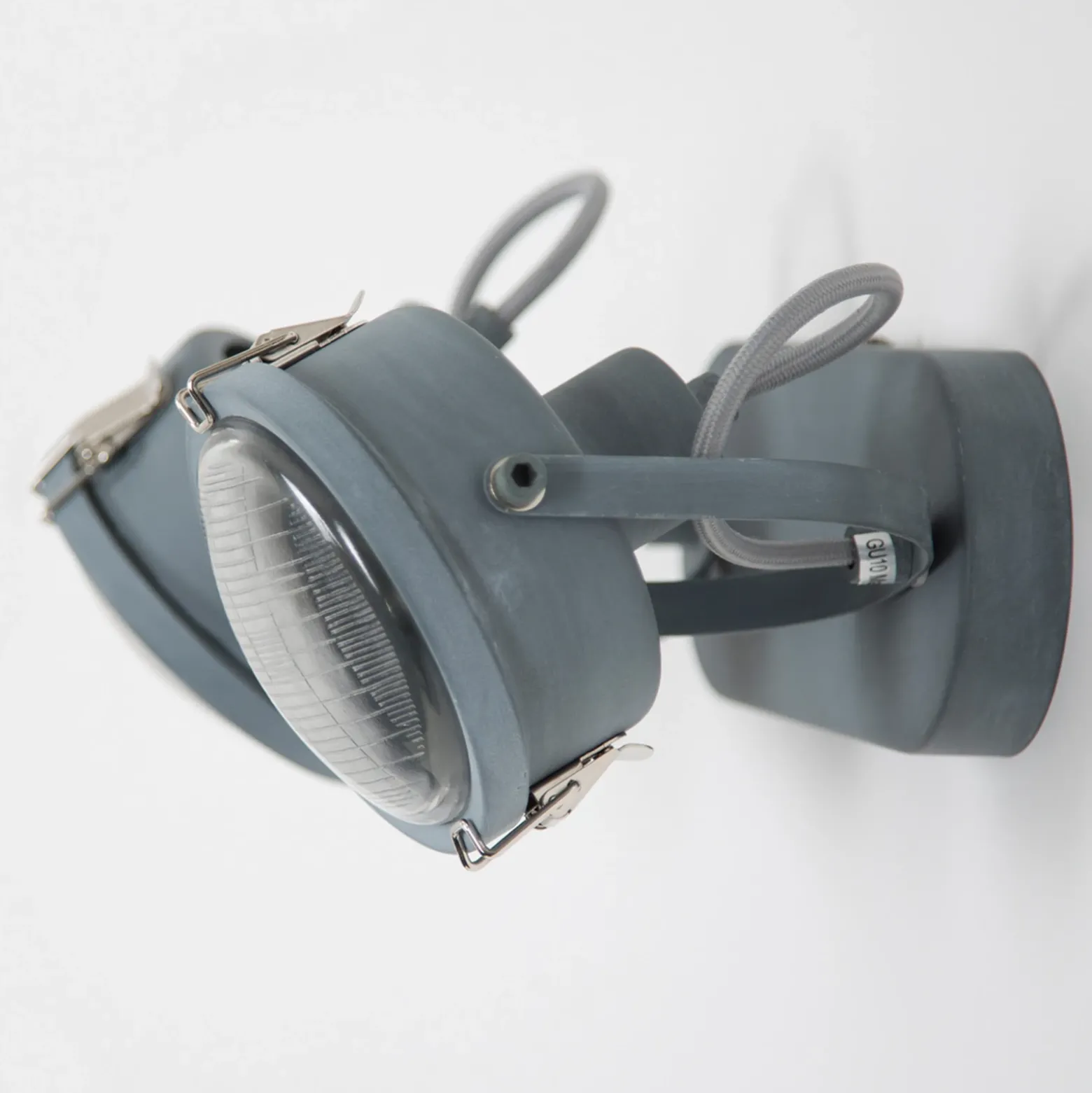 Aplique de pared Satellite de 2 luces en gris