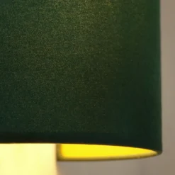 Aplique de pared Semi Circle, terciopelo, verde oscuro, E27