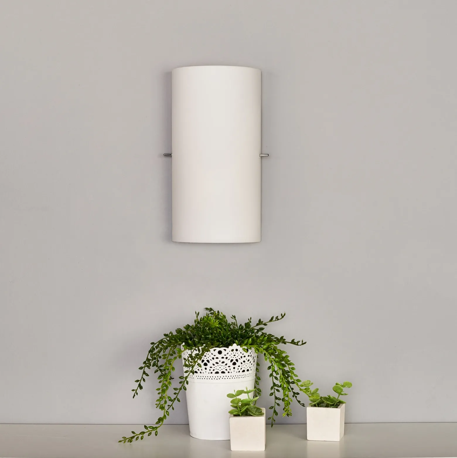 Aplique de pared semicircular Sidra, set de 2