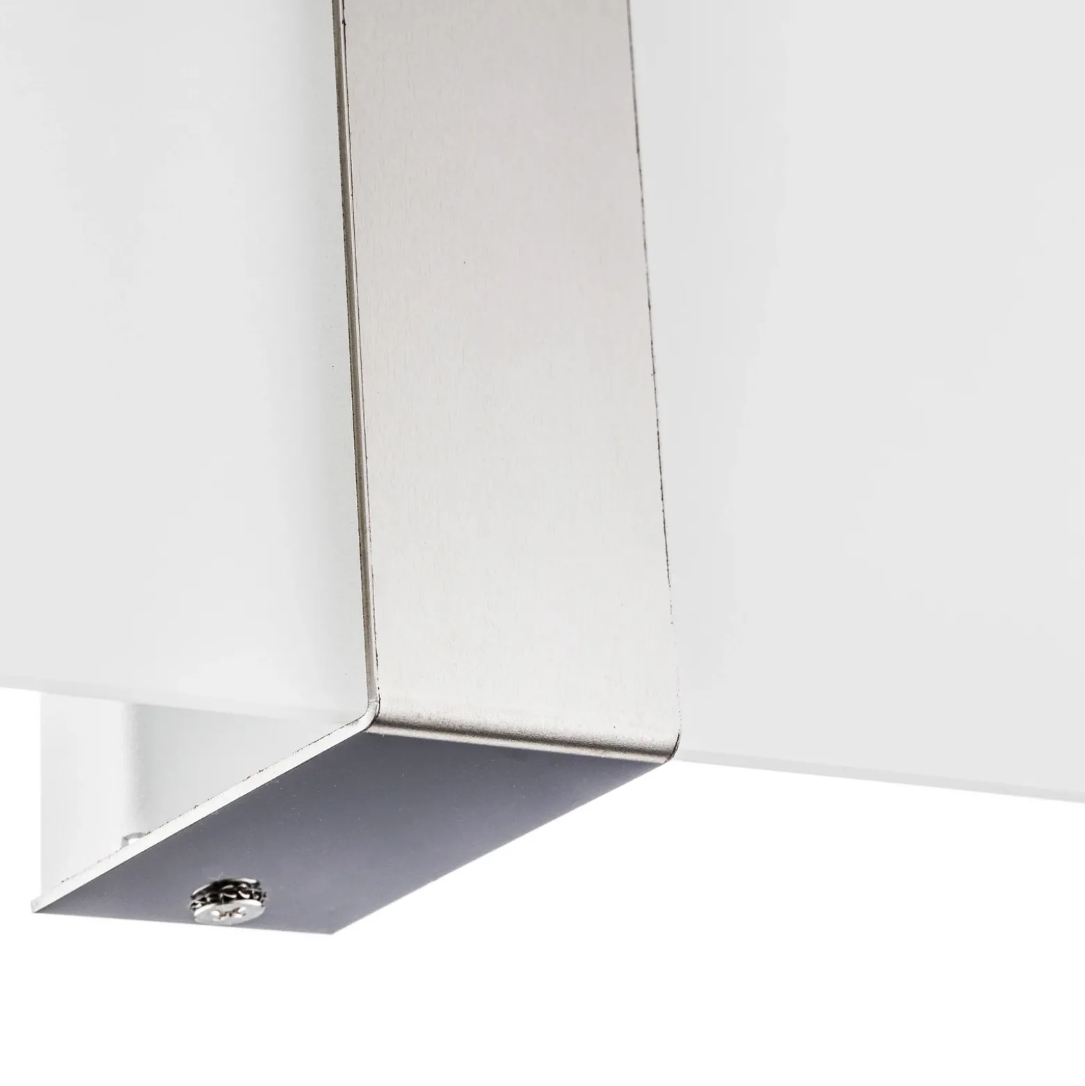 Aplique de pared Shifted, dos secciones de cristal, cromado