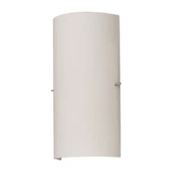Aplique de pared Sidra de Lucande, altura 28 cm, cristal, semicircular