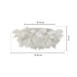 Aplique de pared Slamp Veli Foliage Mini, Ø 36 cm