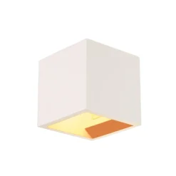 Aplique de pared SLV Plastra QT14, blanco, escayola, ancho 11,5 cm