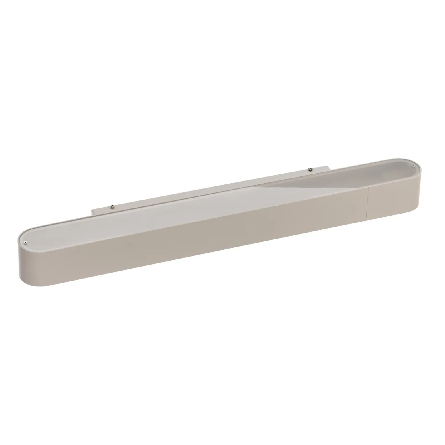 Aplique de pared Soft, ancho 60 cm, blanco, aluminio, G13