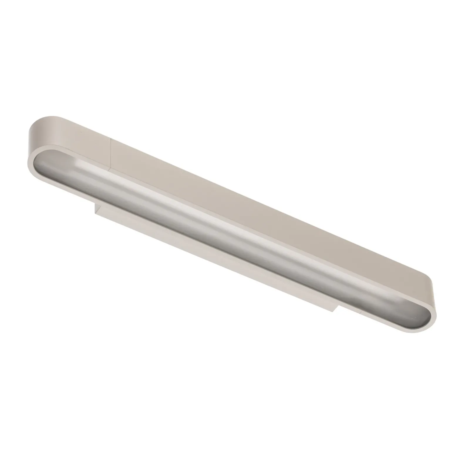 Aplique de pared Soft, ancho 60 cm, blanco, aluminio, G13