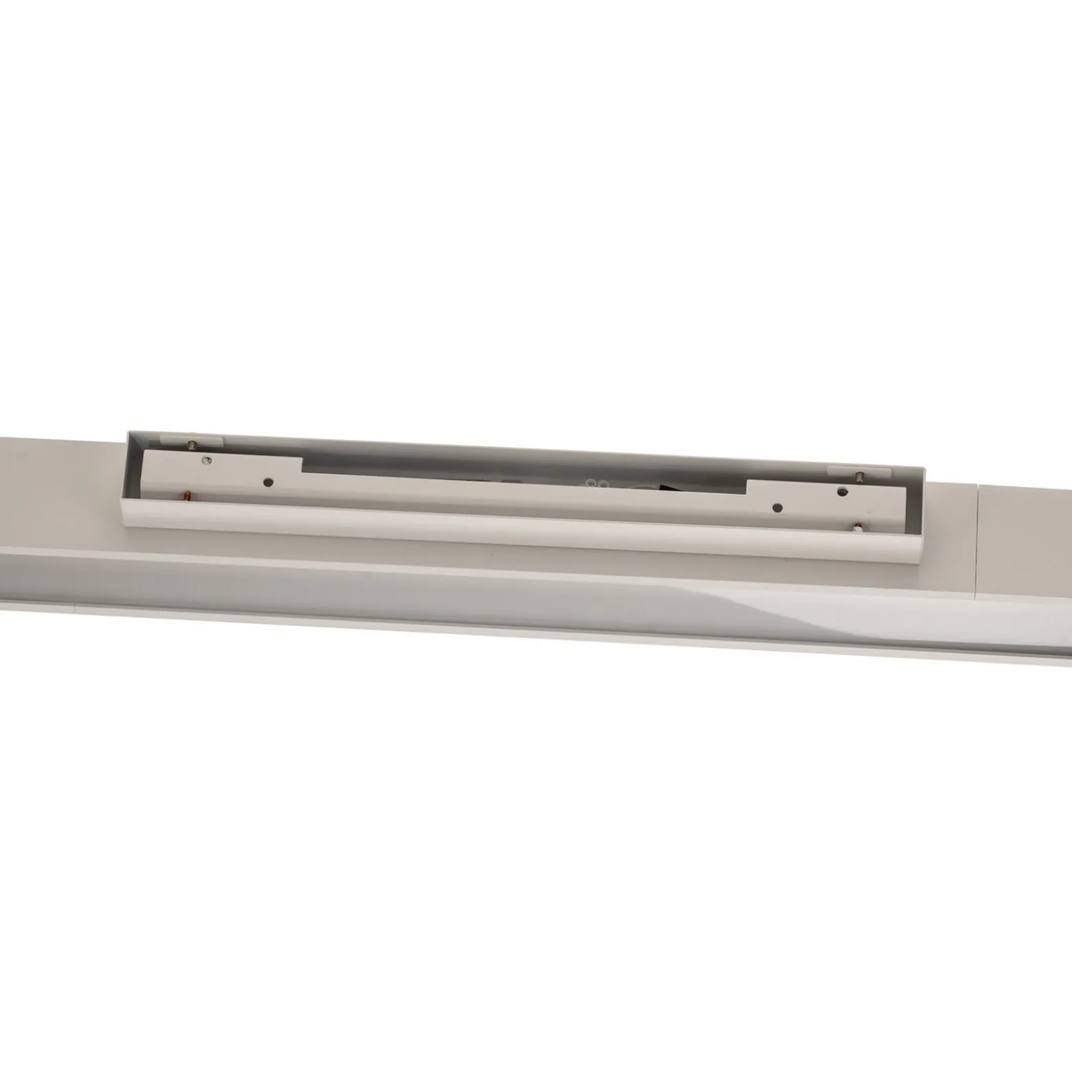 Aplique de pared Soft, 60 cm de ancho, blanco, aluminio, G13