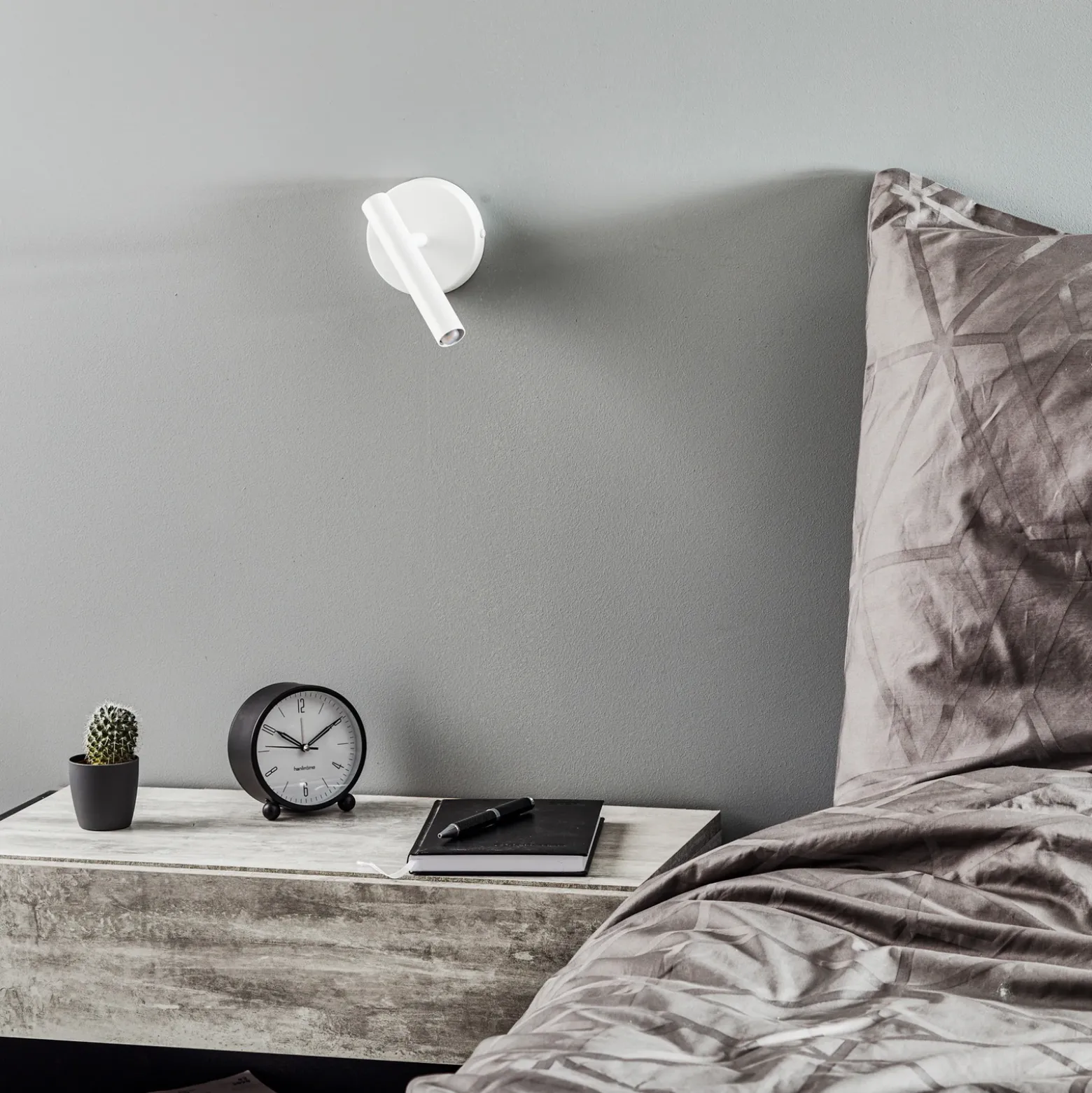 Aplique de pared Sopel Altura 15 cm, blanco