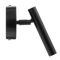 Aplique de pared Sopel Altura 15 cm, negro