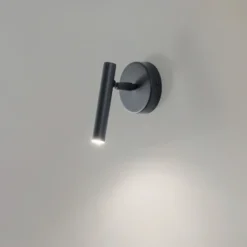 Aplique de pared Sopel, antracita, 1 luz, acero, altura 15 cm