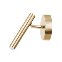 Aplique de pared Sopel, dorado, 1 luz, acero, G9, altura 15 cm