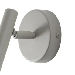 Aplique de pared Sopel, gris topo, 1 luz, acero, G9, altura 15 cm