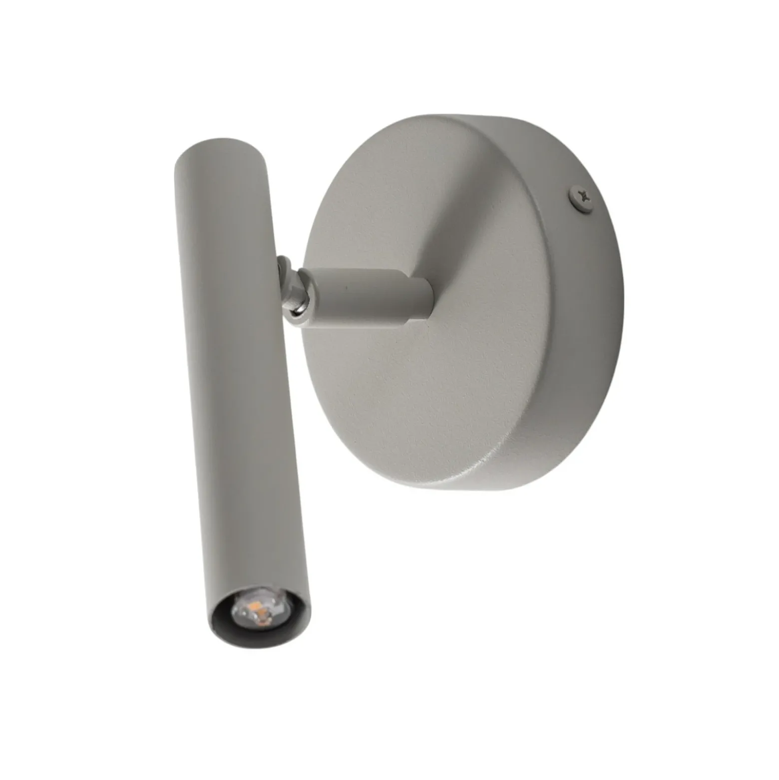 Aplique de pared Sopel, gris topo, 1 luz, acero, G9, altura 15 cm
