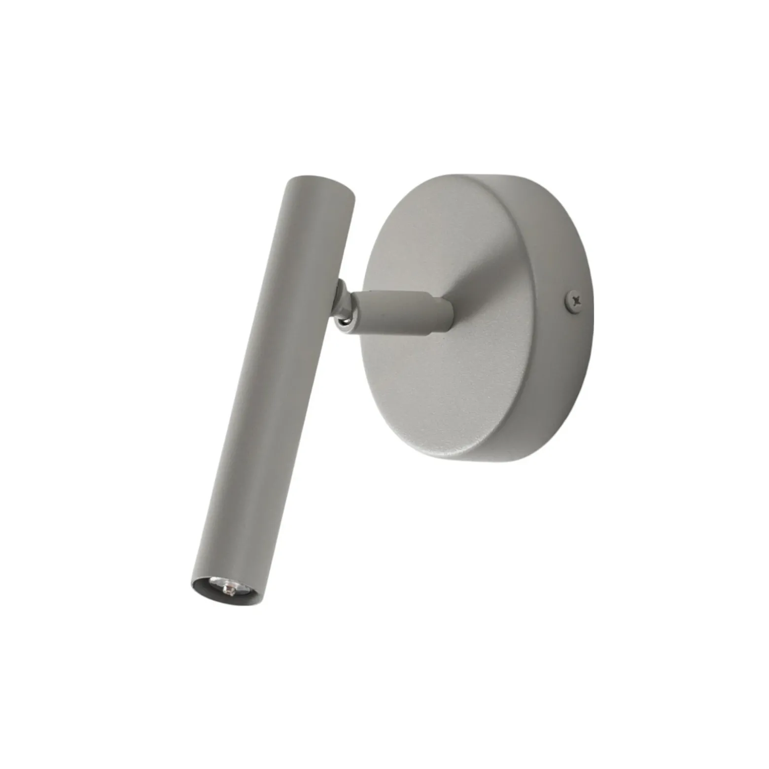 Aplique de pared Sopel, gris topo, 1 luz, acero, G9, altura 15 cm