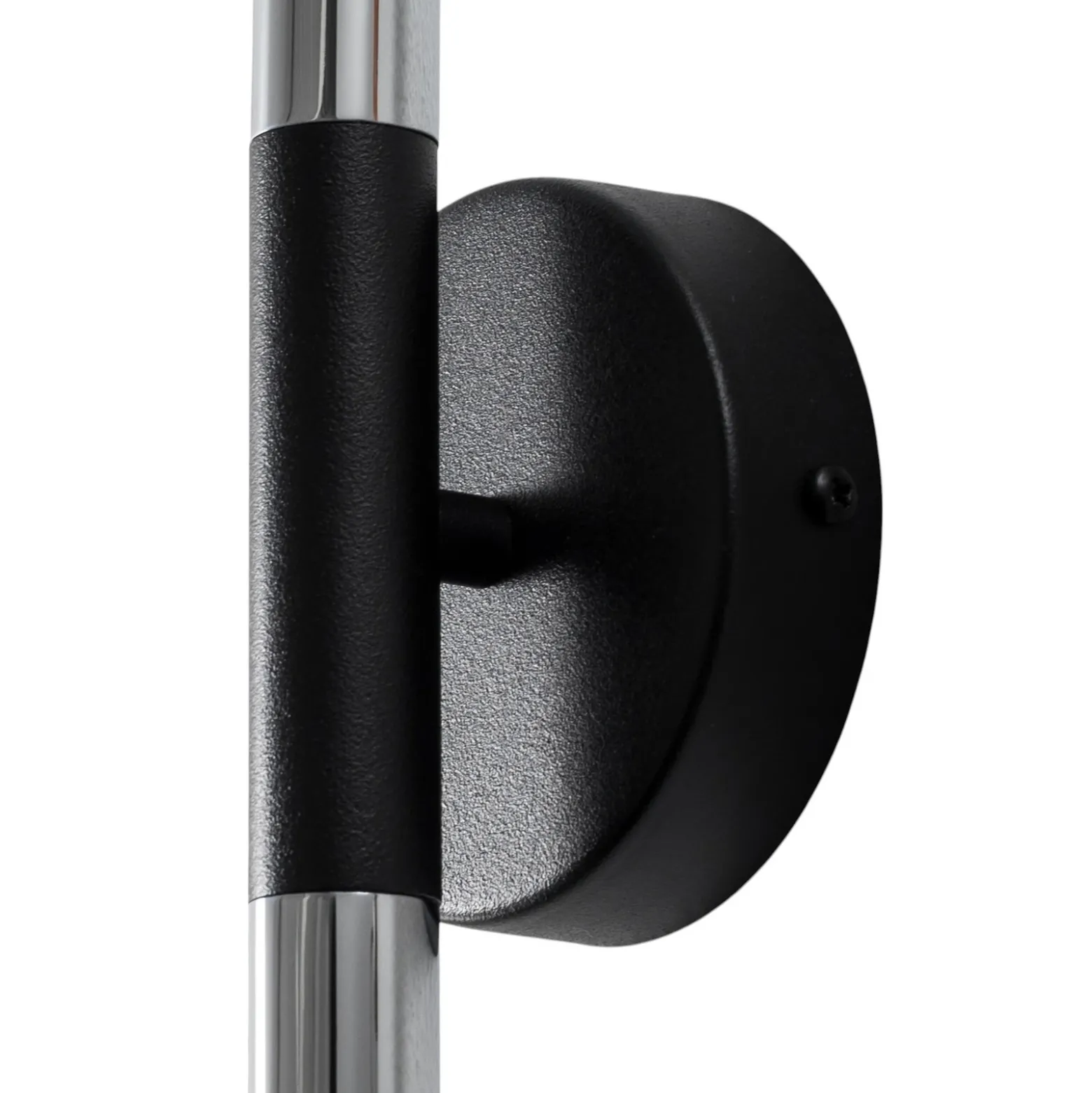Aplique de pared Sopel Lux, 2 luces, negro/plateado, altura 38 cm