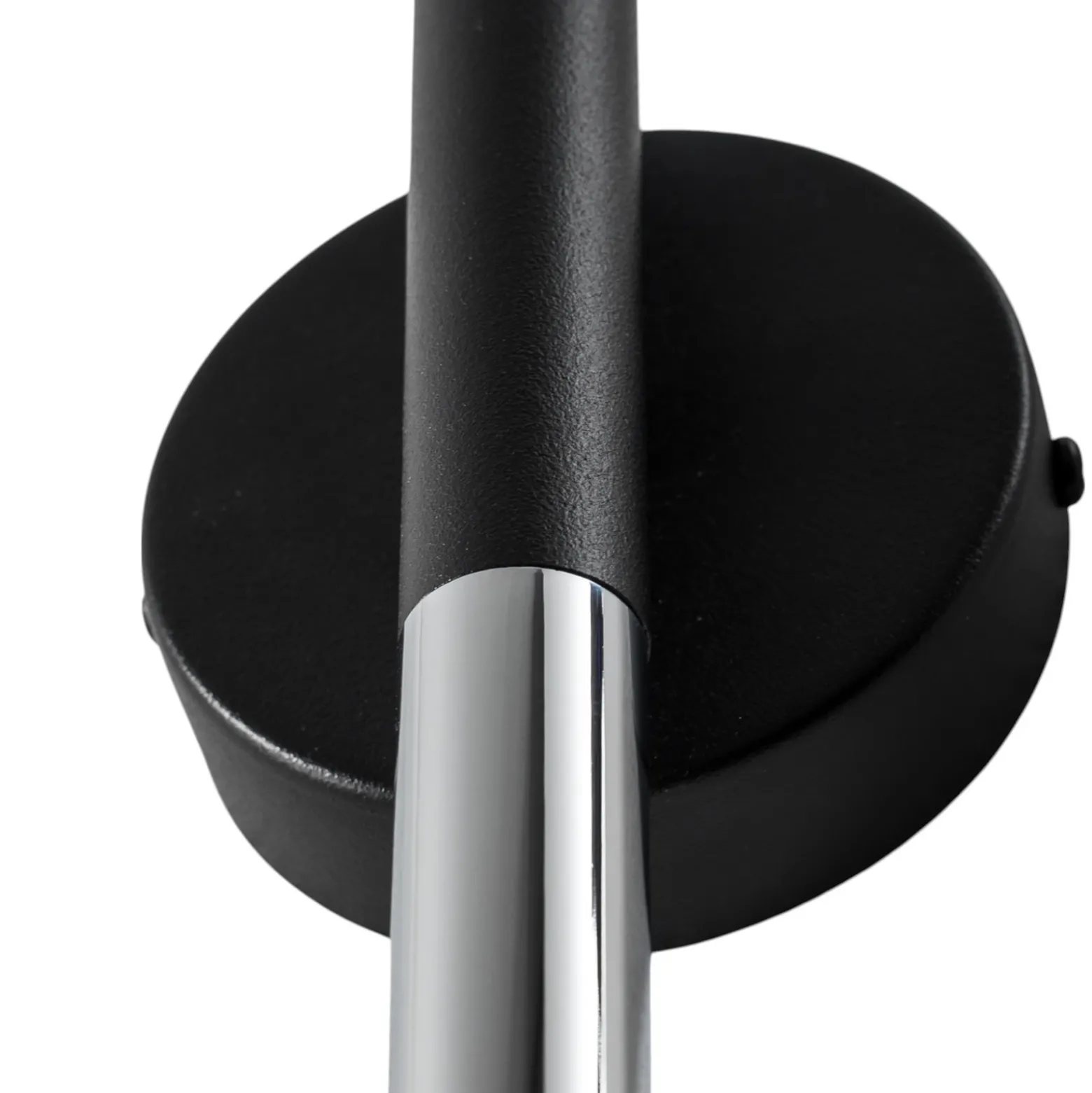 Aplique de pared Sopel Lux, 2 luces, negro/plateado, altura 38 cm