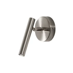 Aplique de pared Sopel, plateado, 1 luz, acero, G9, altura 15 cm