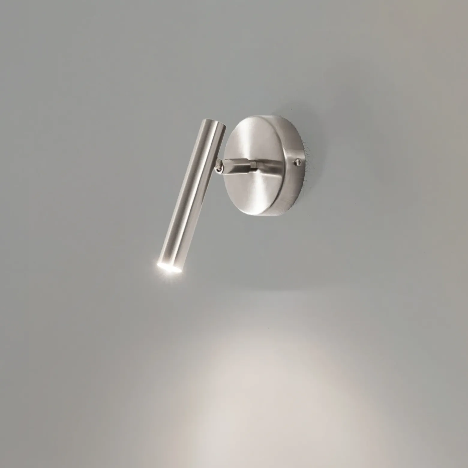 Aplique de pared Sopel, plateado, 1 luz, acero, G9, altura 15 cm