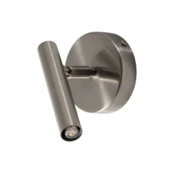 Aplique de pared Sopel, plateado, 1 luz, acero, G9, altura 15 cm