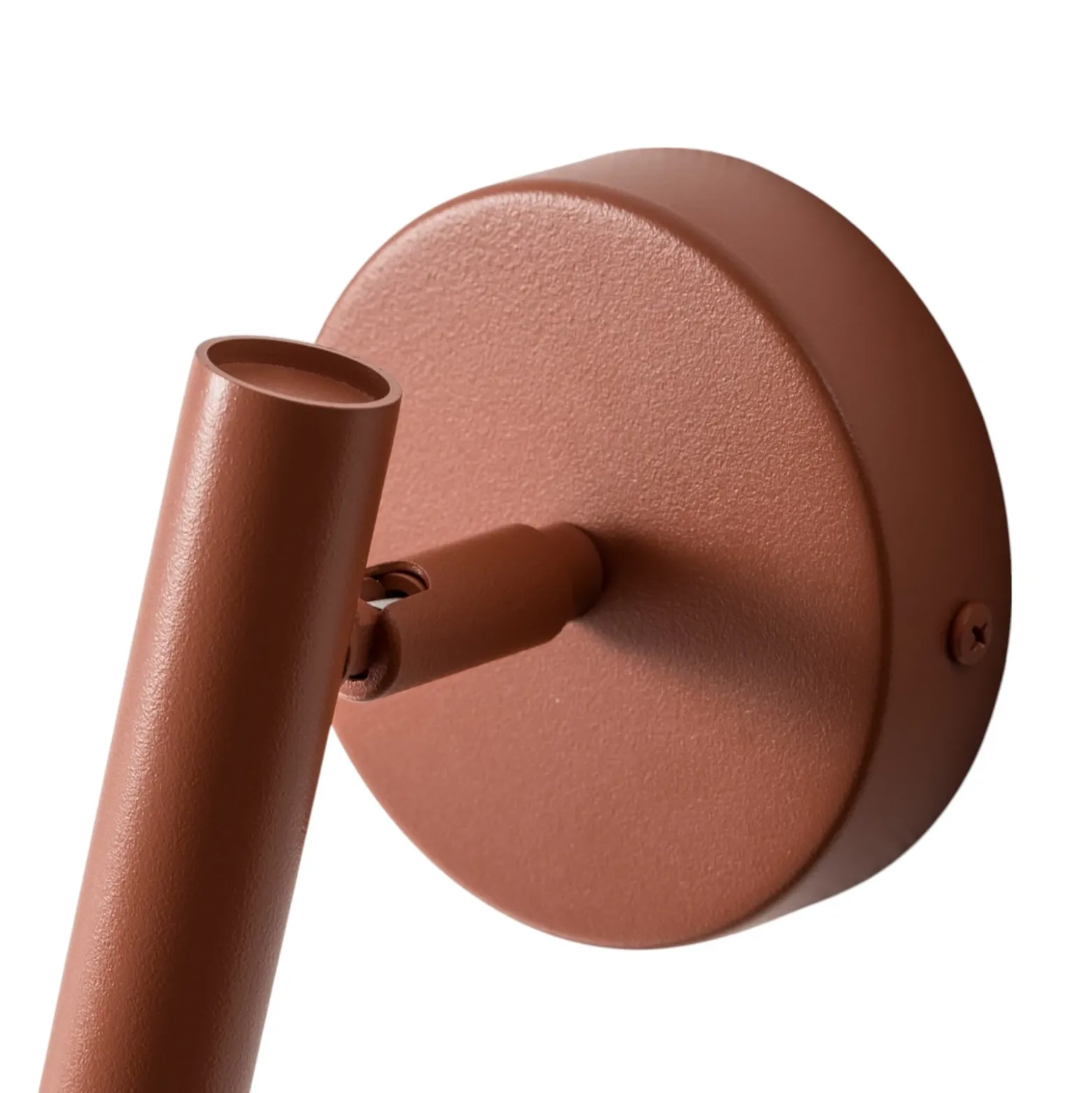 Aplique de pared Sopel, rojo ladrillo, 1 luz, acero, altura 15 cm