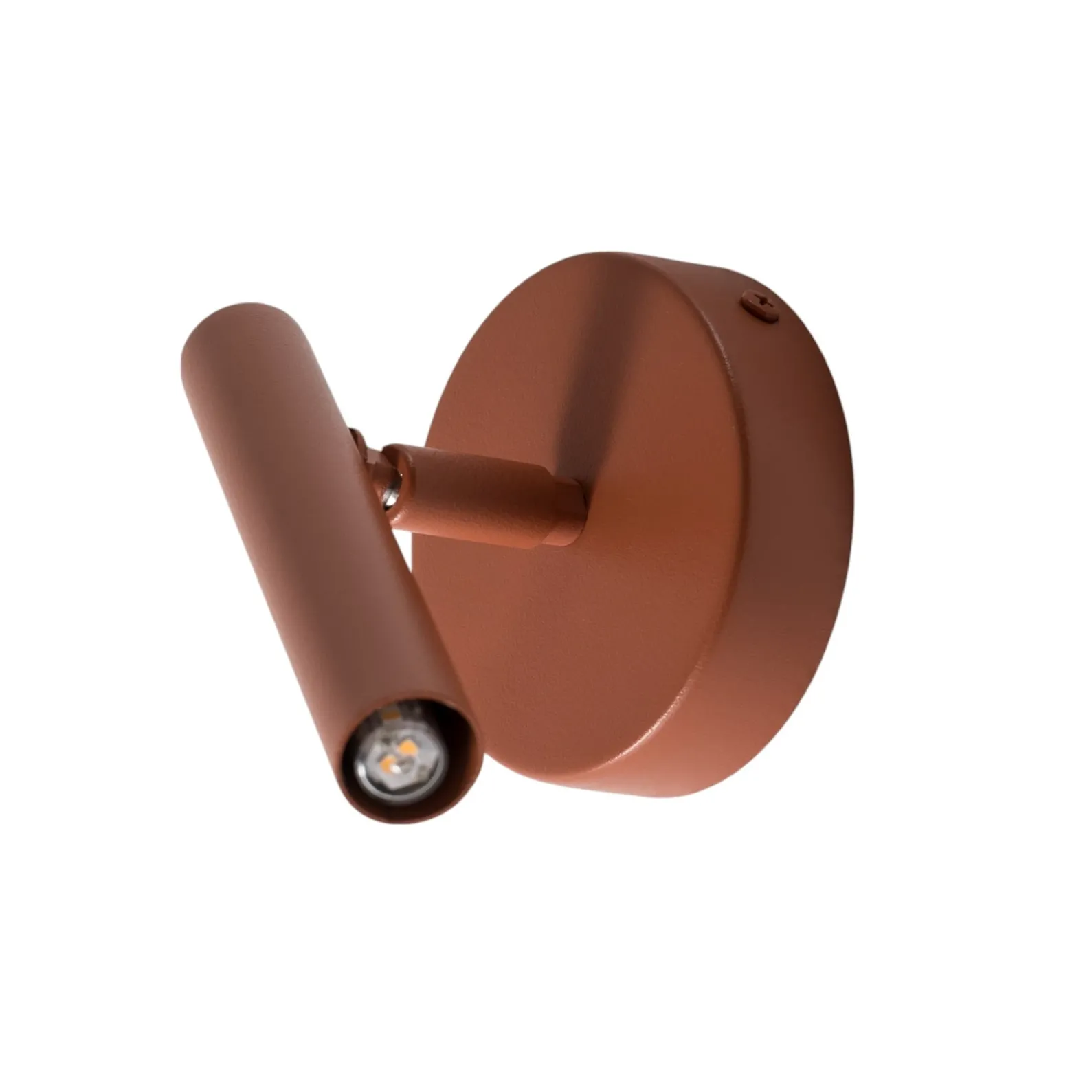 Aplique de pared Sopel, rojo ladrillo, 1 luz, acero, altura 15 cm