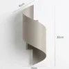 Aplique de pared SPINER, beige, altura 30 cm, metal, G9