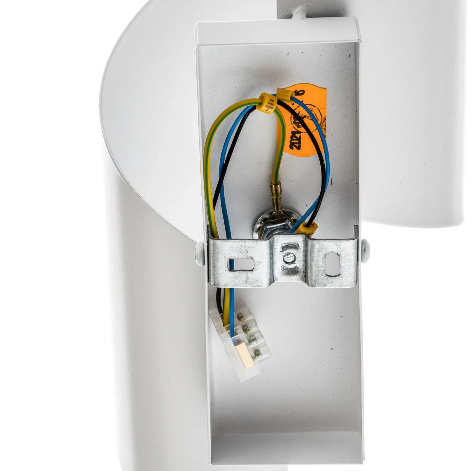 Aplique de pared Spiner blanco, altura 30 cm, acero