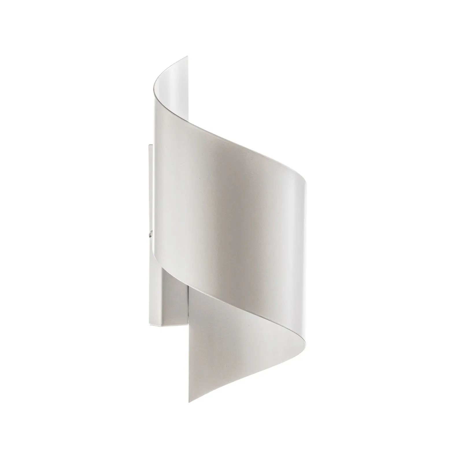 Aplique de pared Spiner blanco, altura 30 cm, acero