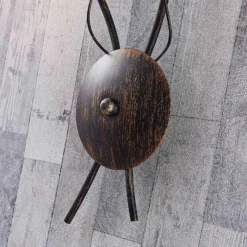 Aplique de pared Stefania de Lindby, negro/dorado, cristal, E14, 42,5 cm