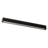 Aplique de pared Straight L, 122 cm, negro