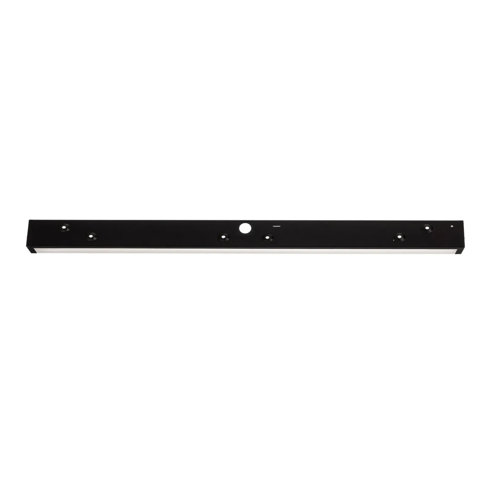 Aplique de pared Straight L, 122 cm, negro