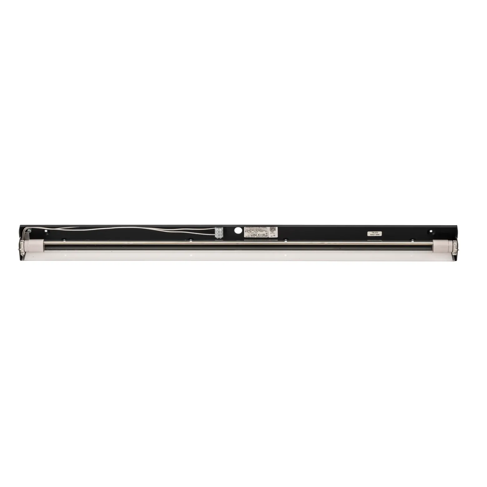 Aplique de pared Straight M, 92 cm, negro