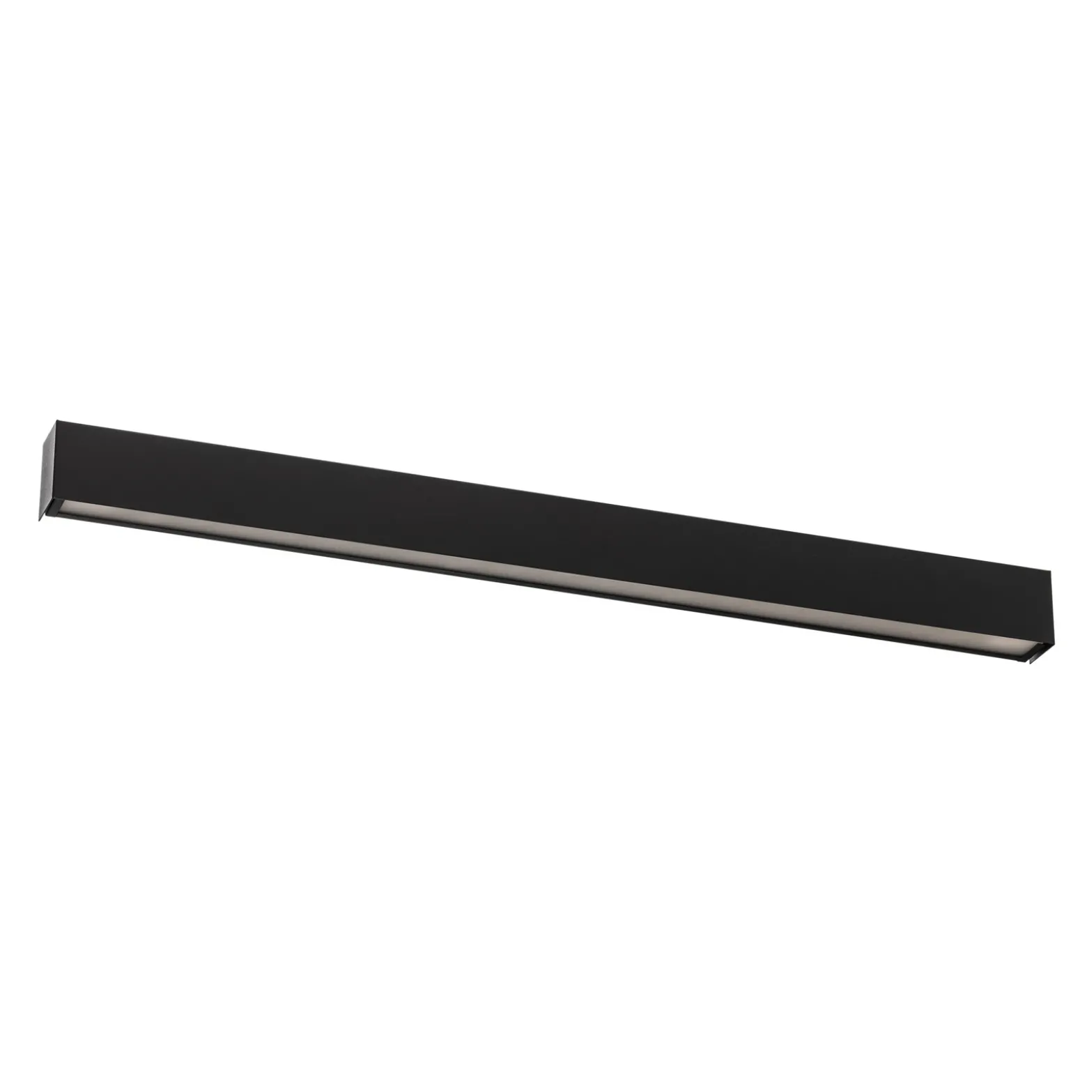 Aplique de pared Straight M, 92 cm, negro
