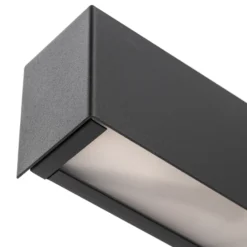 Aplique de pared Straight S, 62 cm, grafito