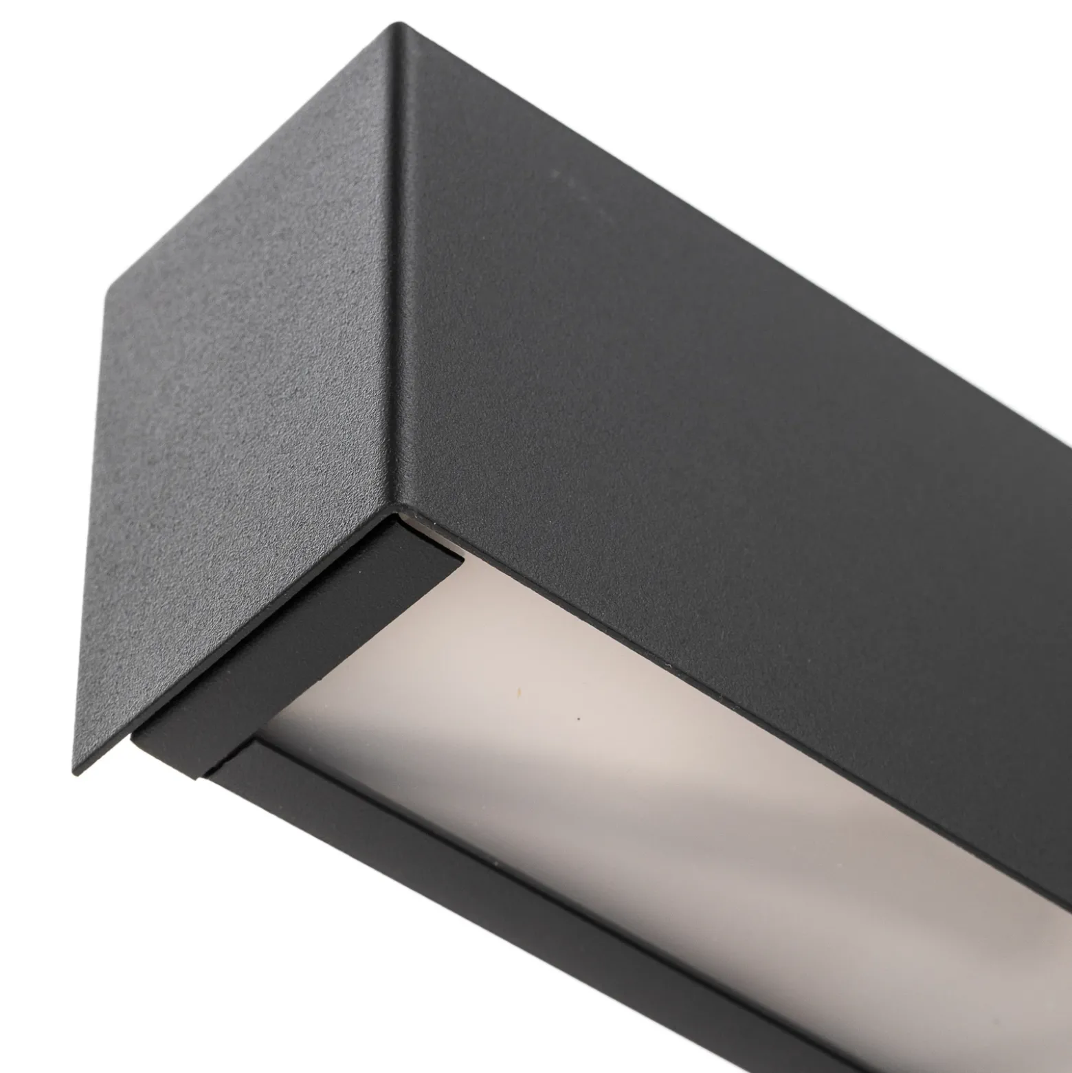 Aplique de pared Straight S, 62 cm, grafito