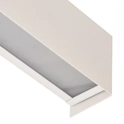 Aplique de pared Straight XS, ancho 26 cm, blanco