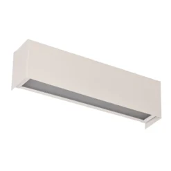 Aplique de pared Straight XS, ancho 26 cm, blanco