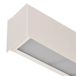 Aplique de pared Straight XS, ancho 26 cm, blanco