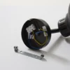 Aplique de pared Sven, negro, metal, 1 luz