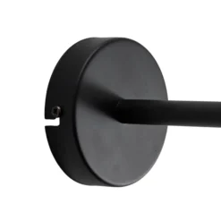 Aplique de pared Sven, negro y dorado, Ø 21 cm, acero