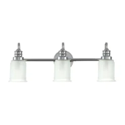 Aplique de pared Swell, color cromo, 3 luces, cristal, IP44, G9