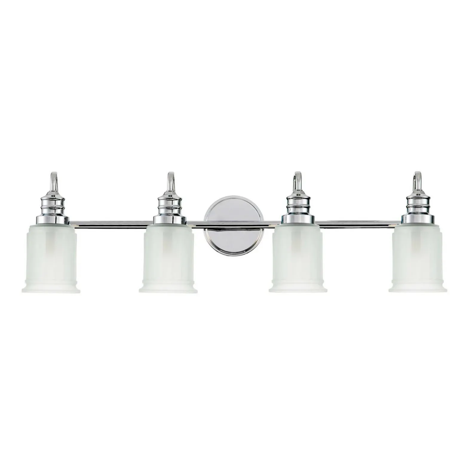 Aplique de pared Swell, color cromo, 4 luces, cristal, IP44, G9