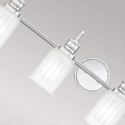 Aplique de pared Swell, color cromo, 4 luces, cristal, IP44, G9