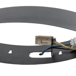 Aplique de pared Tadhg, negro, metal, 35 cm de ancho, G9