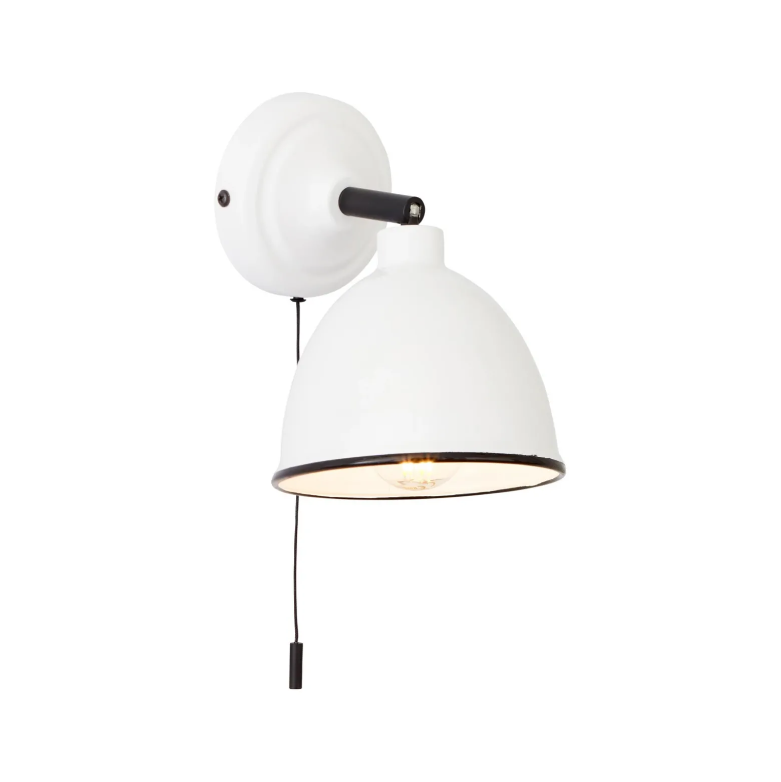 Aplique de pared Telio, blanco, ancho 12,5 cm, metal
