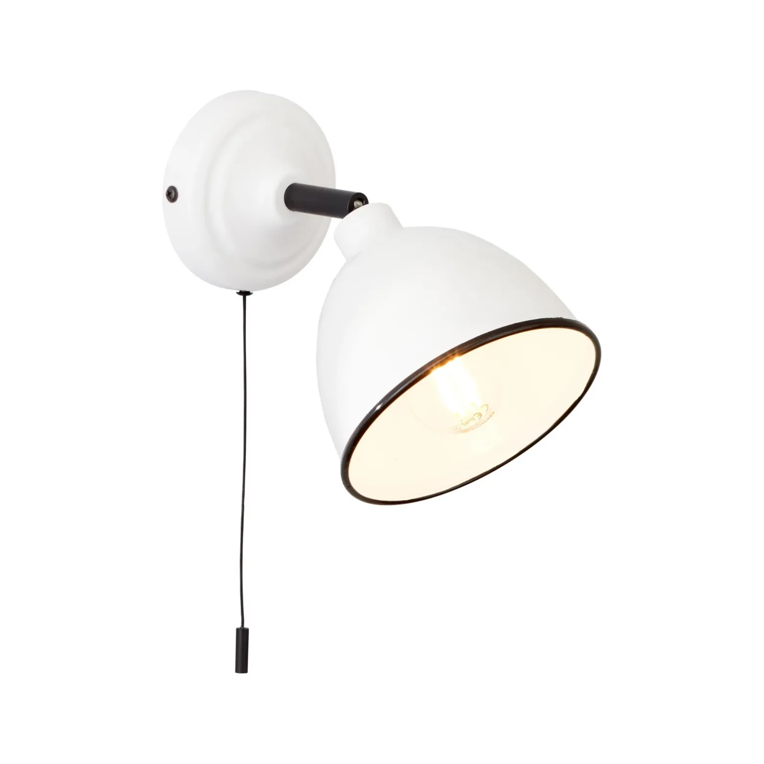 Aplique de pared Telio, blanco, ancho 12,5 cm, metal